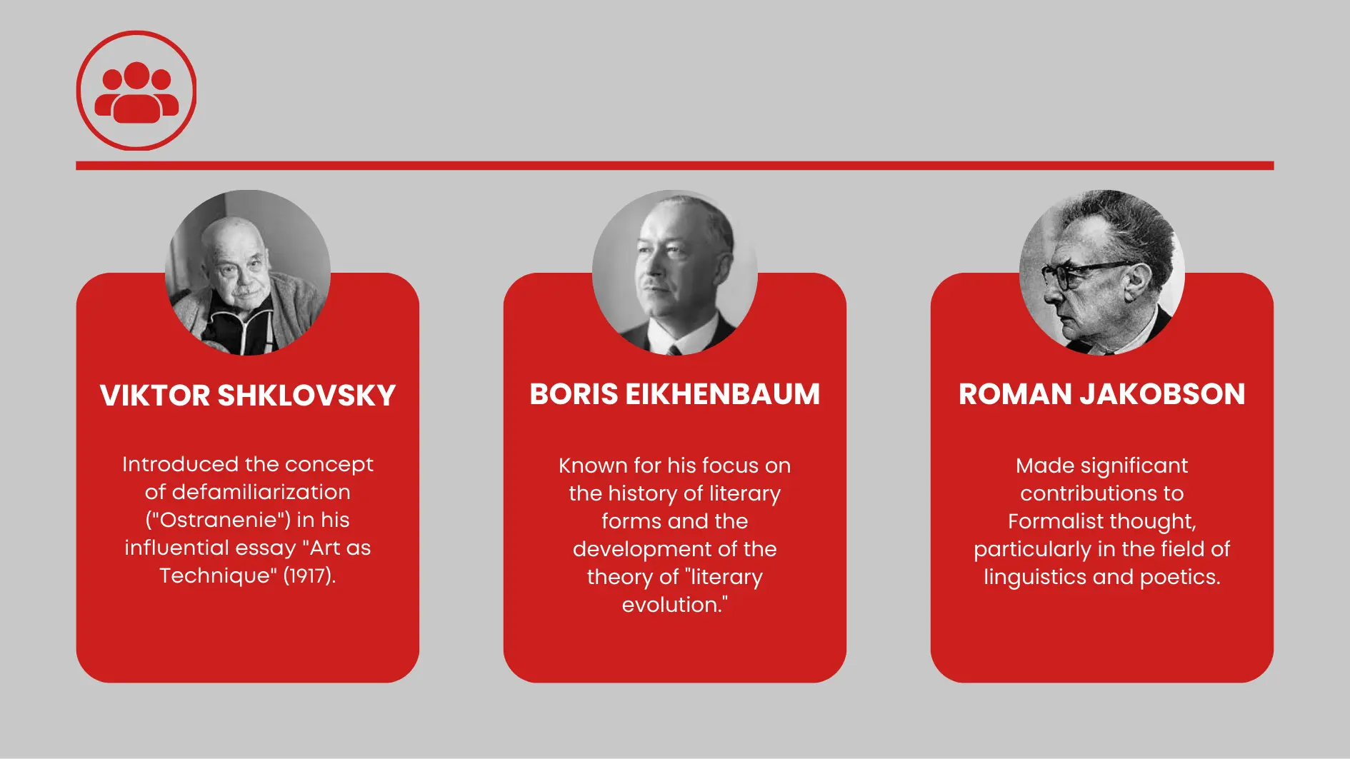 Major Figures of Russian Formalism